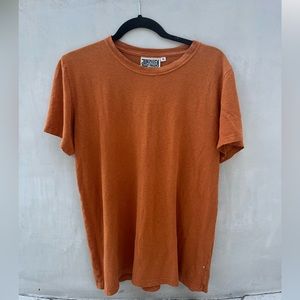 Jungmaven men’s hemp linen t unworn burnt orange